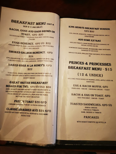 King Henry’s Restaurant - Sassafras