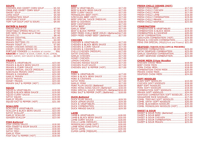 Ming Inn Chinese Restaurant