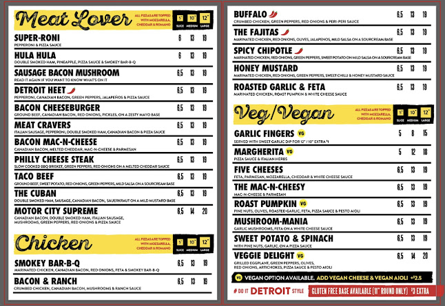 Sliced Detroit Pizza