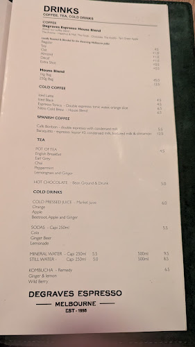 Degraves Espresso Melbourne - Hospitality and gastronomy