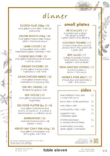 Opinii despre Table Eleven în Torquay - Hospitality and gastronomy