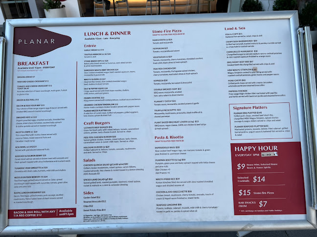 Opinii despre Planar Restaurant în Sydney - Hospitality and gastronomy