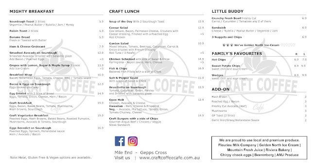 Opinii despre Craft Coffee Cafe în Mile End - Hospitality and gastronomy