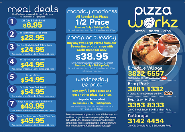 Opinii despre Pizza Workz Everton hills în Brisbane - Hospitality and gastronomy