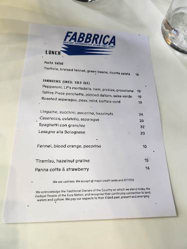 Fabbrica Pasta Shop CBD - Sydney