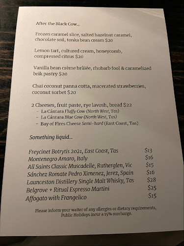 Black Cow Bistro - Hospitality and gastronomy