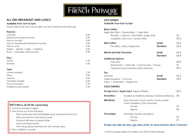 Opinii despre Salt Village French Patisserie în Kingscliff - Hospitality and gastronomy