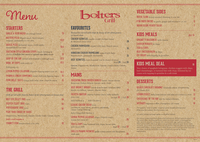 Bolters Grill, Bar and Pizzeria - Prospect Vale