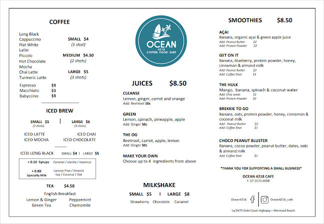 Ocean 4218 cafe