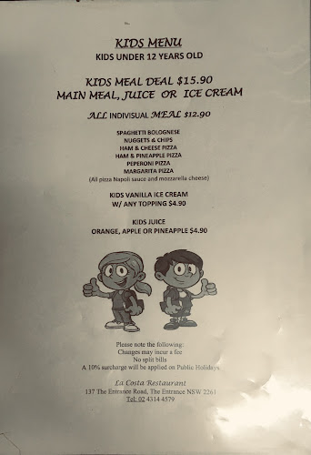 La Costa Restaurant - Hospitality and gastronomy