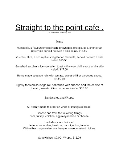 Opinii despre Straight to the point - cafe în Sanctuary Point - Hospitality and gastronomy