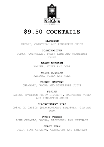 Opinii despre Insignia on Flinders Bar în Melbourne - Hospitality and gastronomy