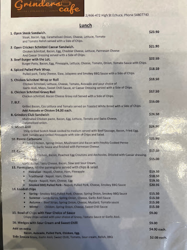 Opinii despre Grinders Cafe în Echuca - Hospitality and gastronomy