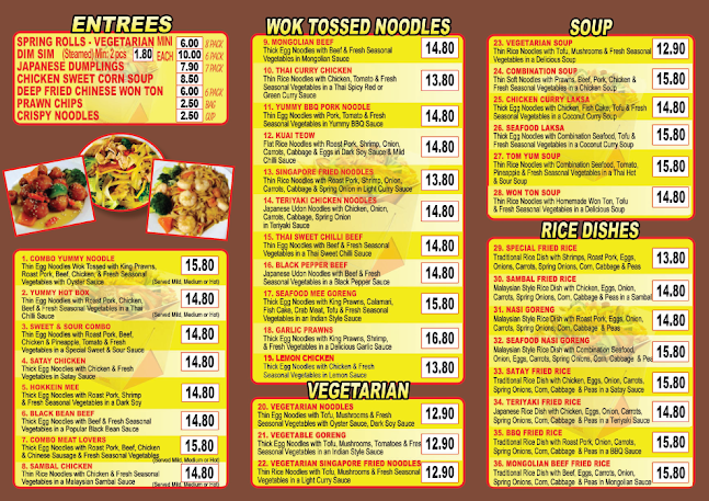 Special Chinese Noodles & Sushi