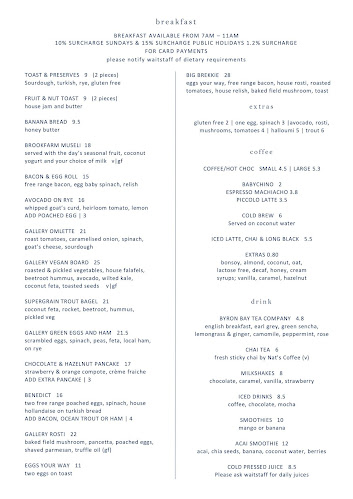 The Gallery Cafe - Hospitality and gastronomy