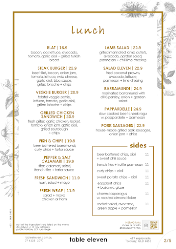 Table Eleven - Hospitality and gastronomy