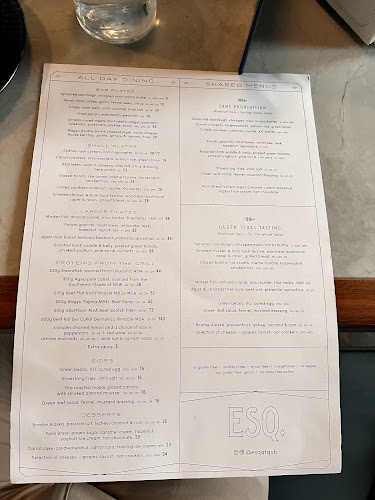 Opinii despre ESQ Bar + Dining în Sydney - Hospitality and gastronomy