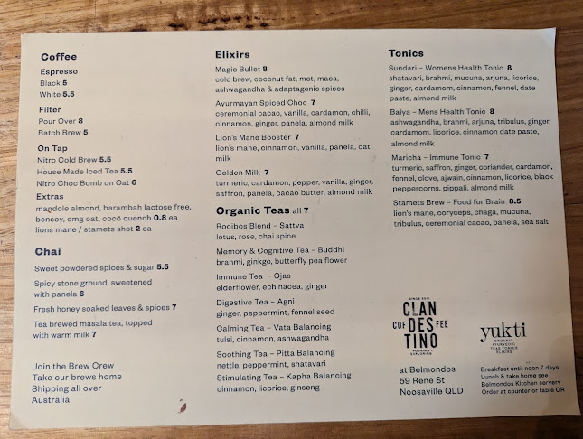 Opinii despre Clandestino Coffee în Noosaville - Hospitality and gastronomy