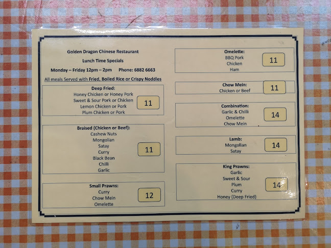 Opinii despre Golden Dragon Chinese Restaurant în Dubbo - Hospitality and gastronomy