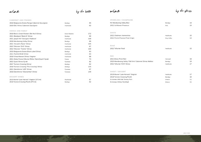 Alium Dining - Bendigo