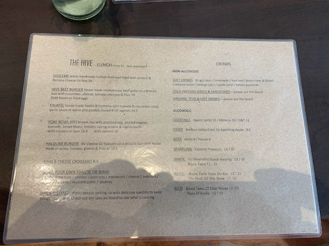 Opinii despre Hive Barossa în Adelaide - Hospitality and gastronomy