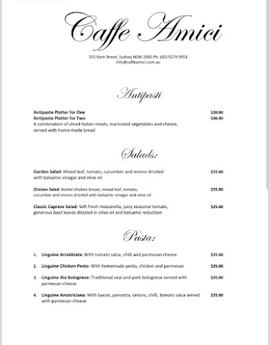 Opinii despre Caffe Amici în Sydney - Hospitality and gastronomy