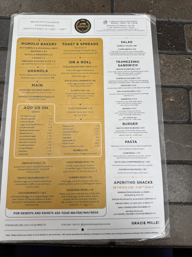 Romolo Espresso Cucina - Sydney