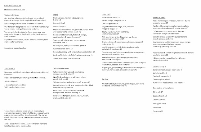 Nu Nu Restaurant - Palm Cove