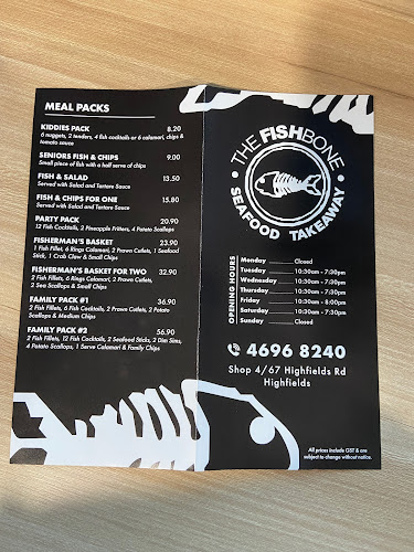 Opinii despre The Fishbone în Highfields - Hospitality and gastronomy