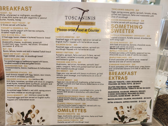 Comentarii opinii despre Toscanini's Cafe & European Restaurant & Gelato Bar