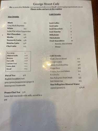 Opinii despre George Street Cafe în East Melbourne - Hospitality and gastronomy