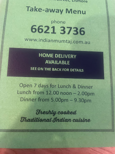 Indian Mumtaj Restaurant - Lismore