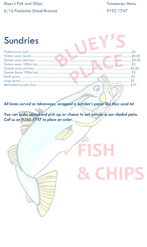 Bluey's Place Fish and Chips - Broome