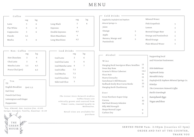 Opinii despre The Green House Ballarat în Delacombe - Hospitality and gastronomy