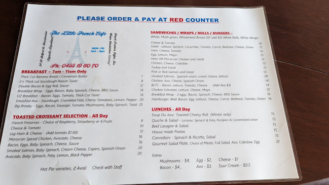 Opinii despre The Little French Cafe în Broadmeadow - Hospitality and gastronomy